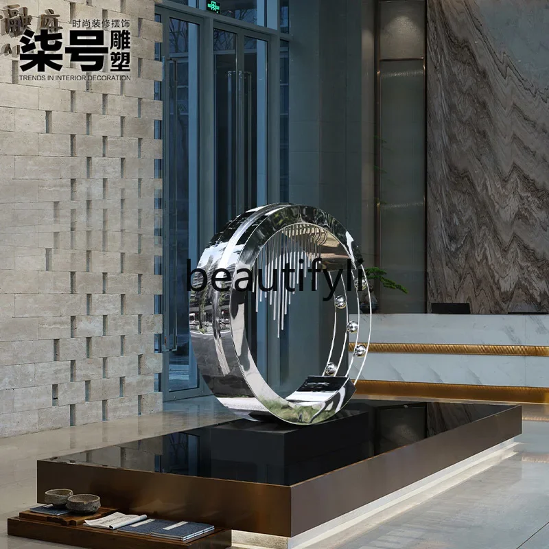 

6239Hotel Ornament Large Floor-Standing Mall Sculpture Outdoor Decoration Stainless Steel Artwork