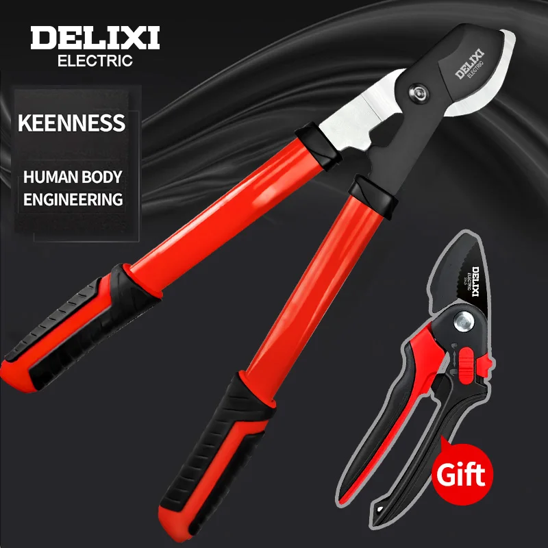 

DELIXI ELECTRIC 23-inch Manual Rough Pruning Shears, Garden Pruning Shears,Gardening Tools, Steel Blades
