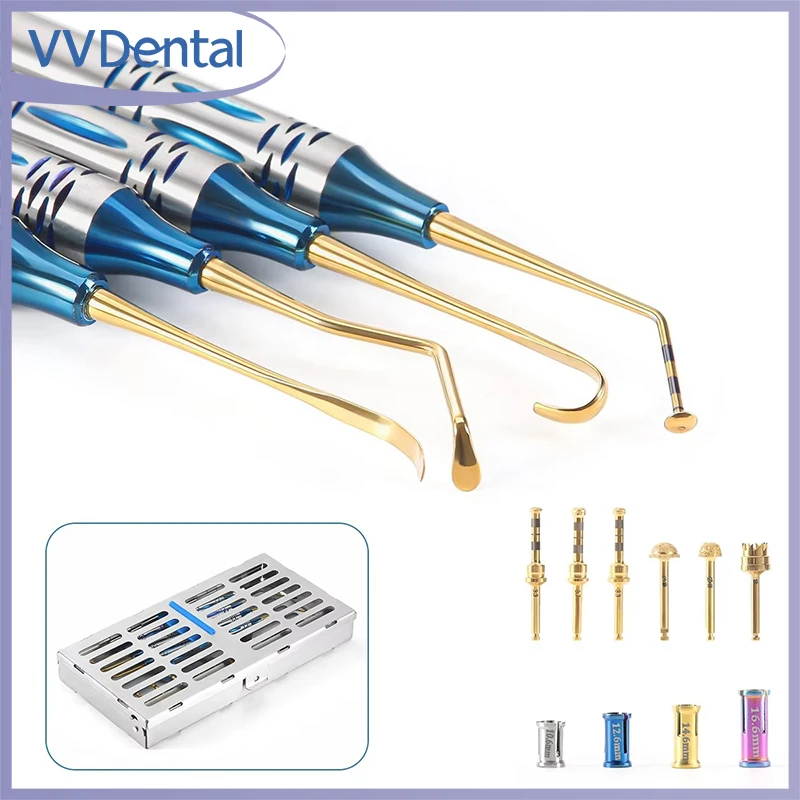 

VVDental Dental Sinus Lifting Elevation Kit Implant Drills Stoppers Periosteal Separator Plant External Lifting Drill Surgical