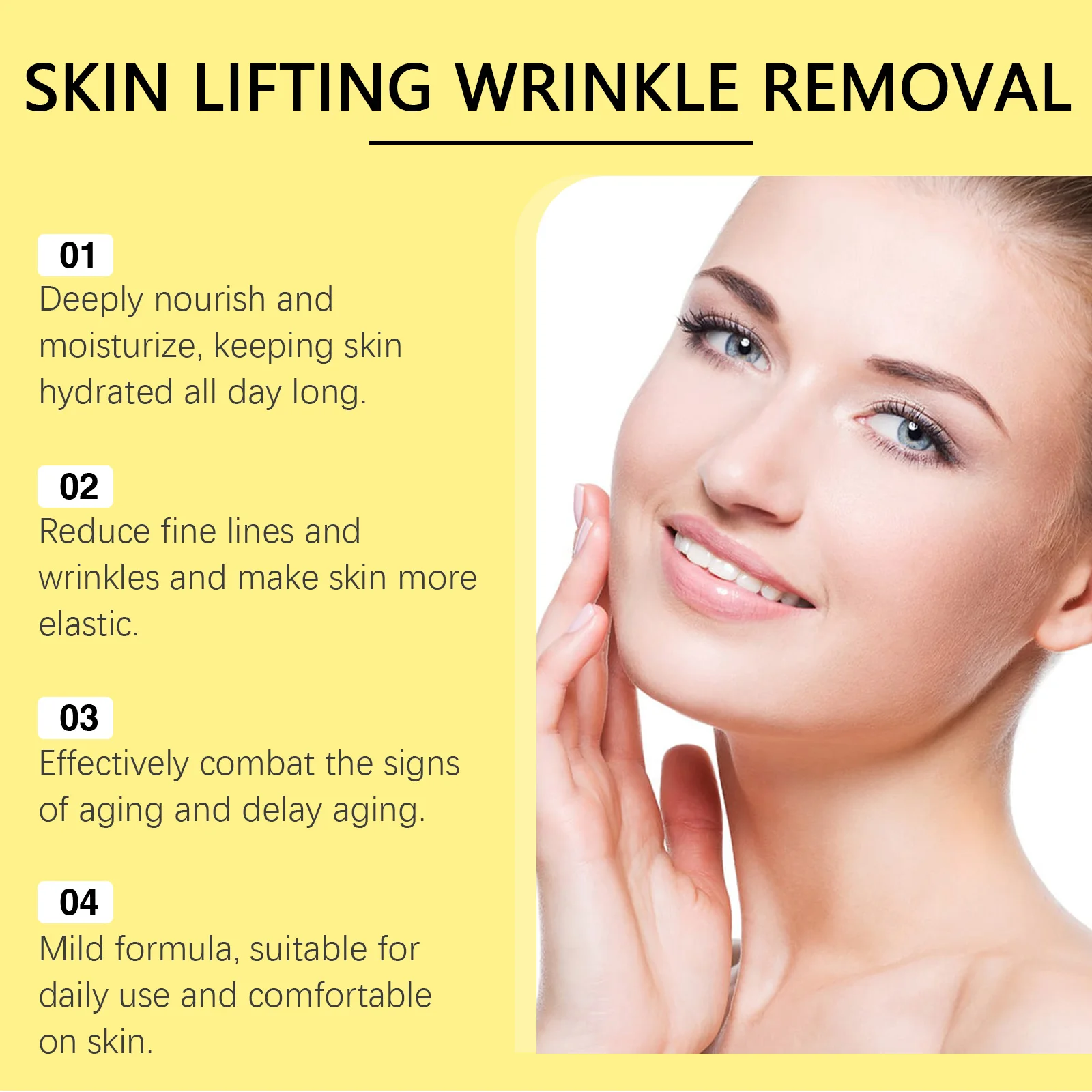 Facial Firming Oil, Lifting & Nourishing Dry Skin Care, Moisturizing Anti-Aging Face Treatment