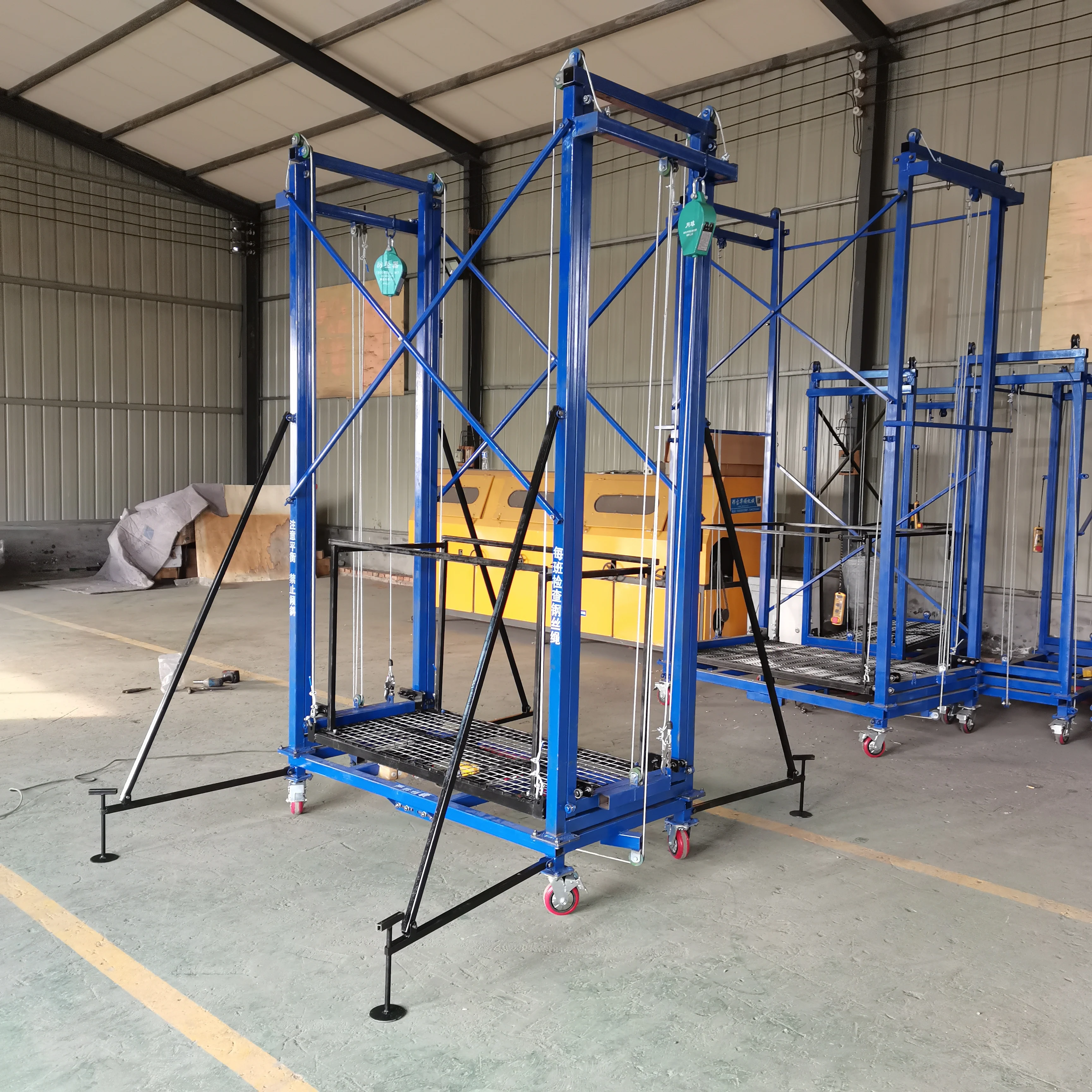 3m 5m 6m lifting remote control mobile climbing platform mobile folding scaffold lifting scaffolding