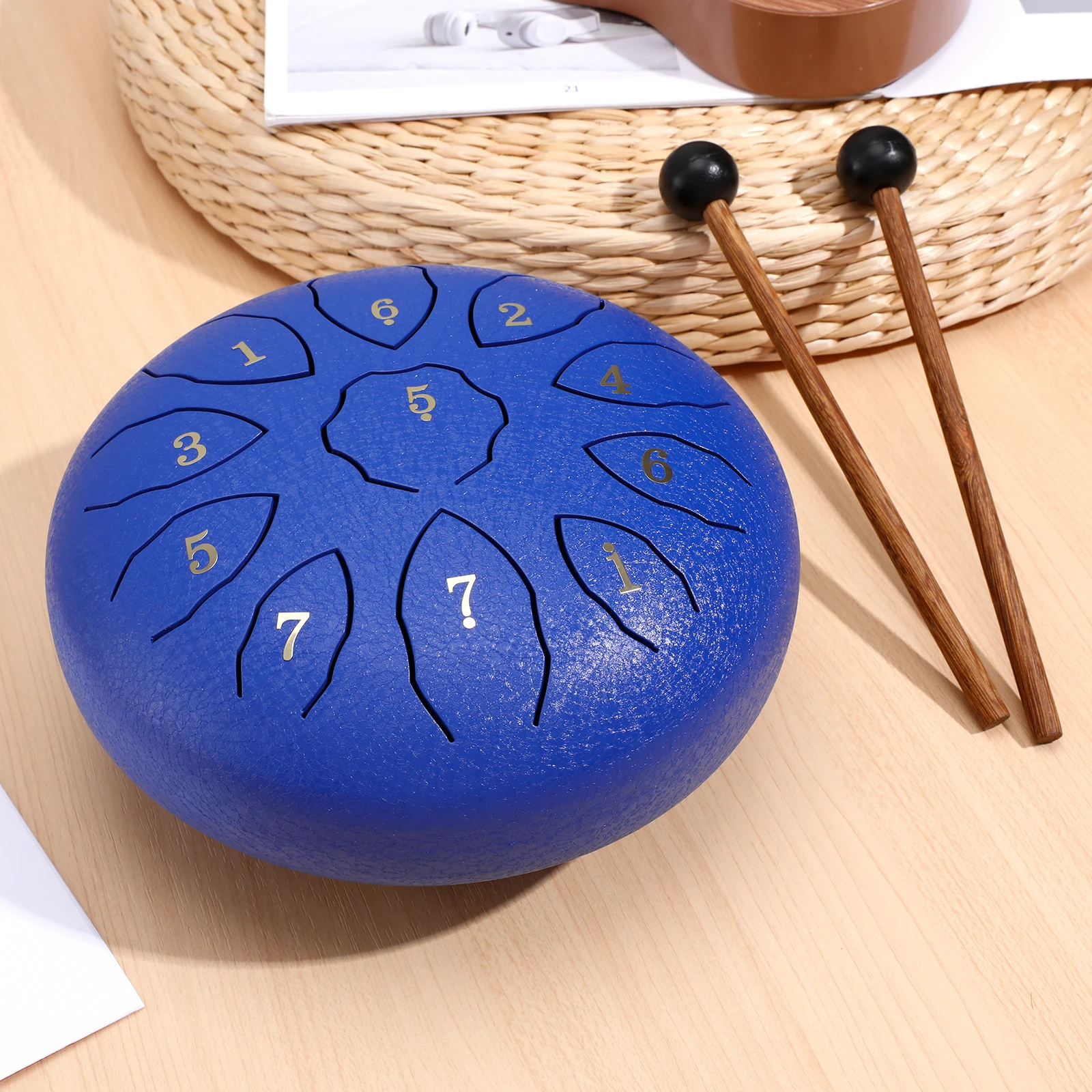 

Creative Tongue Drum Kit With Drumsticks Music Book For Kids Toddlers Percussion Instruments Drum Set Musical Gift For