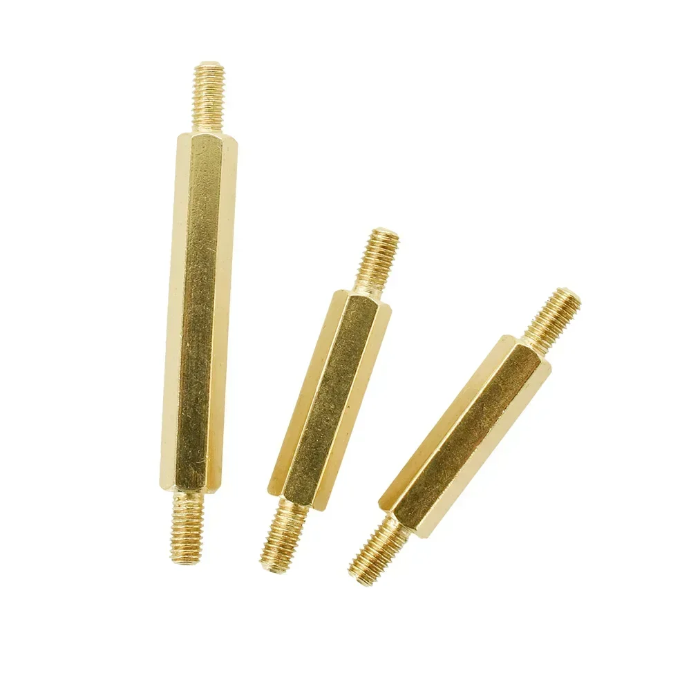 Wholesale M3 M4 Hex Brass Motherboard Standoff Male to Male Rack Stud Spacing Screws PCB Support Pillars Bracket Spacer Bolt