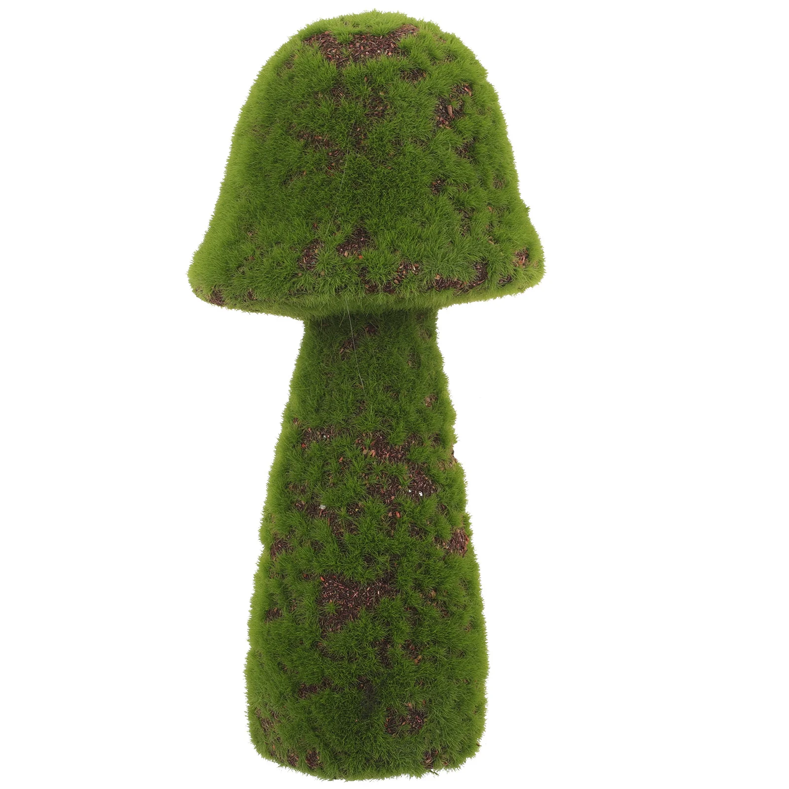 

Green Flocked Simulation Moss Mushroom Decor Artificial Garden Statue Outdoor Yard Mushroom Ornament Fake Mushrooms