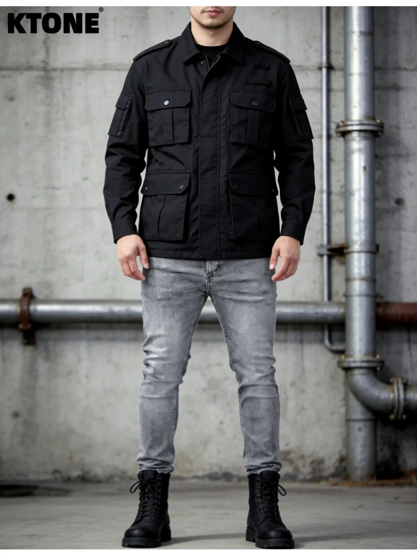 

Classic Gray Y2K Drip Men's Slim Jeans Pant Original Design Daily Wear Trousers No accessories or belts included