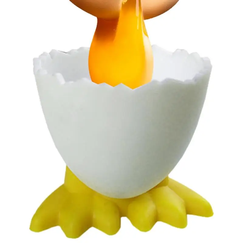 1-2pcs Cute Creative Egg Cup Holder Egg Holder Opener Separator Boiled Eggs Container Kitchen Gadgets Decorative Egg Holder