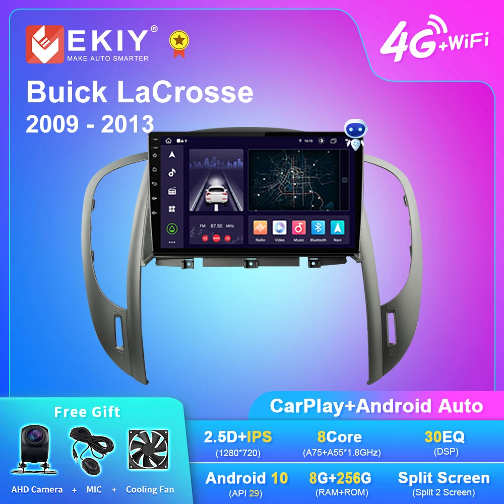 

EKIY X7 Android 10 Car Radio For Buick LaCrosse 2009 - 2013 Multimedia Player GPS Navigation StereoNo 2 din Tape Recorder DVD HU