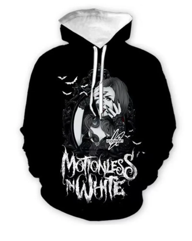 

2024 New Fashion Women/Men's Motionless In White 3D Print Hoodies Hooded Sweatshirts Harajuku Hoodie Sweatshirts Tops