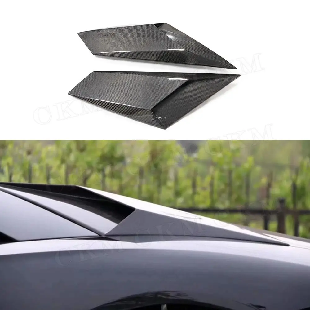 

Carbon Fiber Rear Bumper Side Air outlet Splitters Flaps Apron For Lamborghini Aventador LP700 LP720 Upgrade ti LP750 SV Style