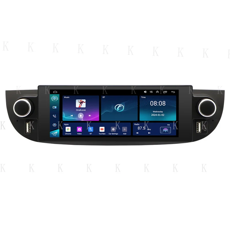 FOR 6.86in Touch Screen Car Radio Player USB RDS 4+32G  For Fiat 500 2007-2018