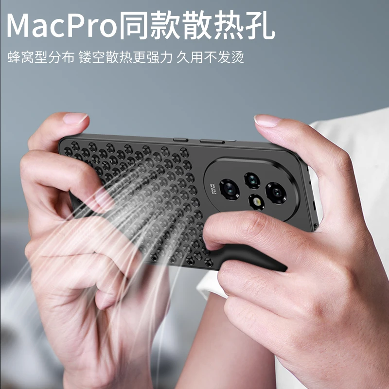 Case For Honor 200 Pro Luxury Heat Dissipation Aluminum Alloy Aluminum Alloy Cover For Honor200 Pro Shockproof Bumper Funda