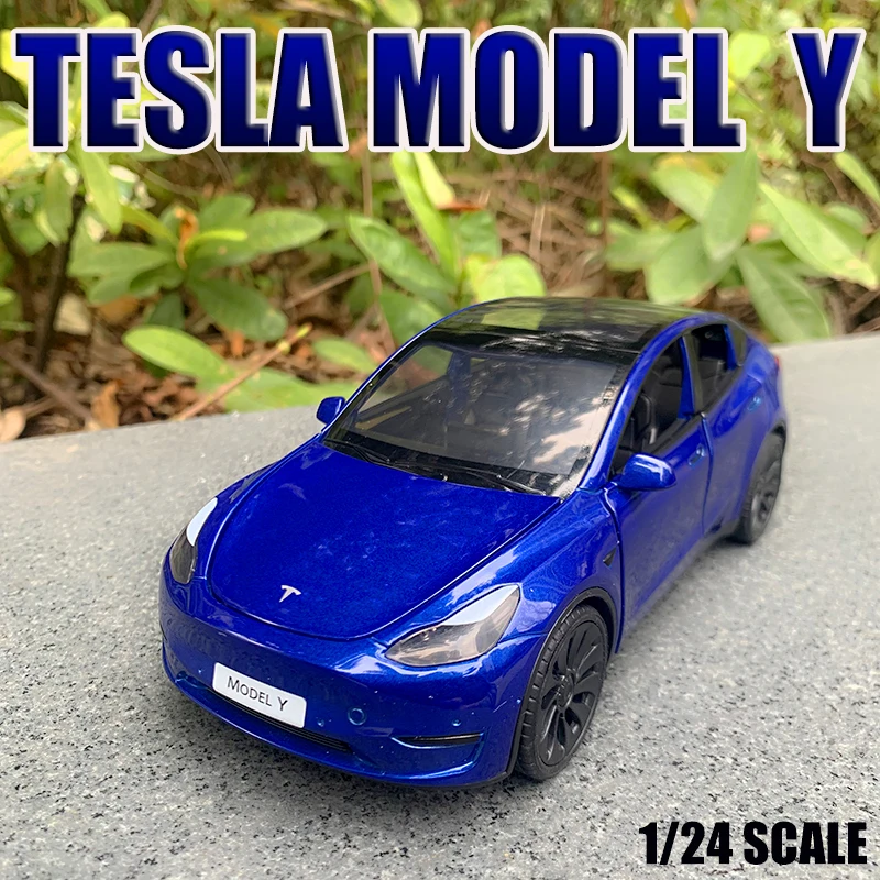 MINI AUTO 1:24 Simulation TESLA MODEL Y SUV Alloy Cars Toy Diecasts Vehicles Metal Model Car Decoration For Kids Gift Boy Toy