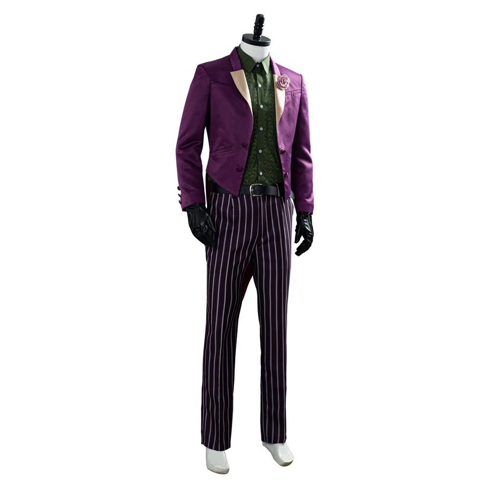 Mortal cos kombat 11 joker cosplay traje roupas halloween carnaval terno para adultos homens role play