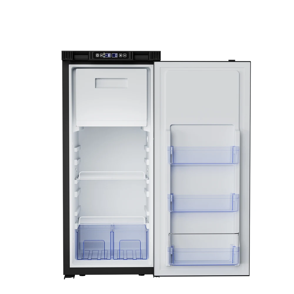 For DCS90DA 24V DC Power RV Fridge 12V App Control Motorhome Dual Zone Compressor Freezer 90L Built-in LED Display