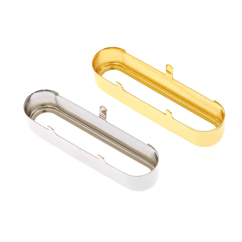 Hot 1Pcs Brass Cover For ST Single Coil Pickup Cover/Lid/Shell Top Open Guitar Parts 72x20mm Gold/Silver