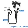 6 in 2-(Black)-50cm