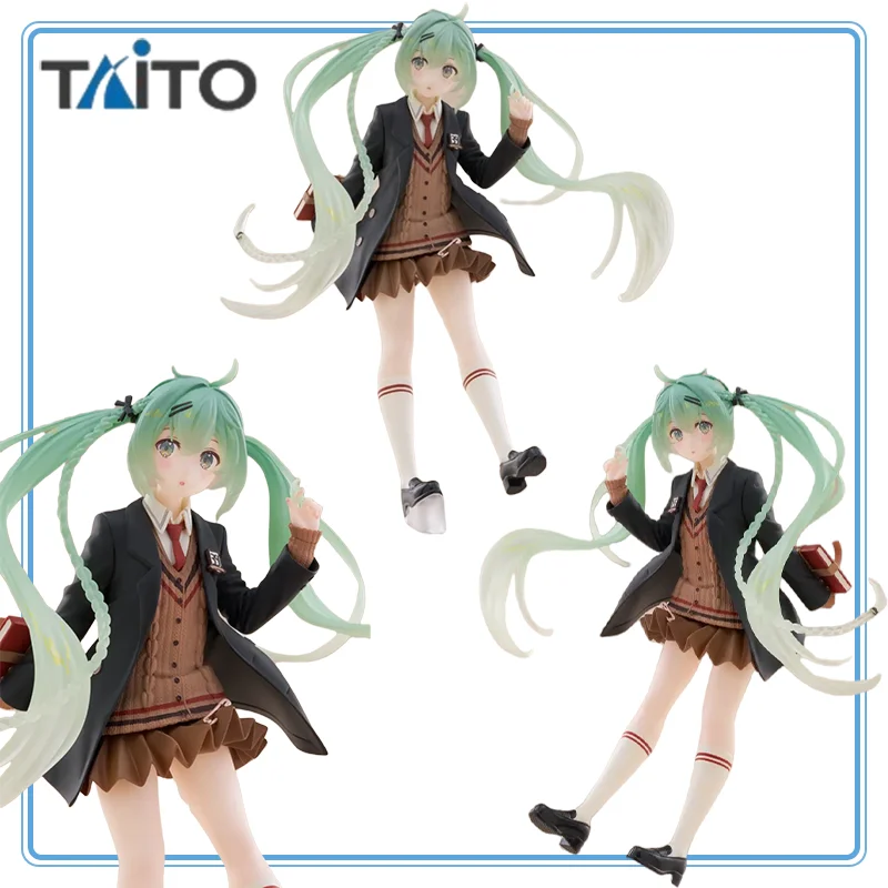 

【Authentic】TAITO Original Piapro Characters Hatsune Miku Hatsune Miku Fashion Series Preppy Model Decoration Gifts Toys Model