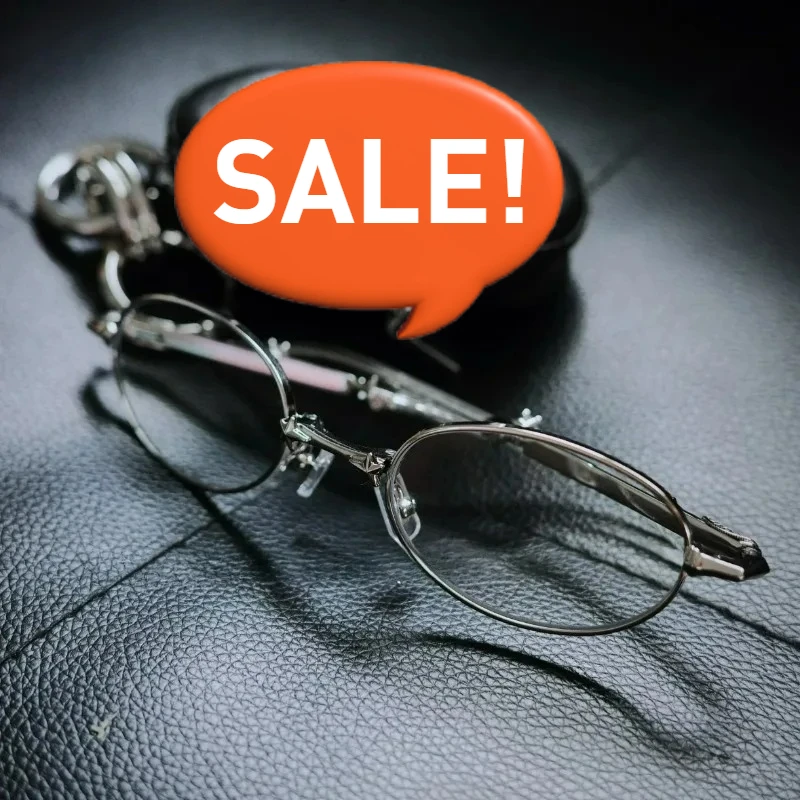 

2025 Metal Elliptical Pocket Folding GM Eyeglass Frame for Women Stylish Smart High-tech Diamond-Inspired Fashionable GM glasses