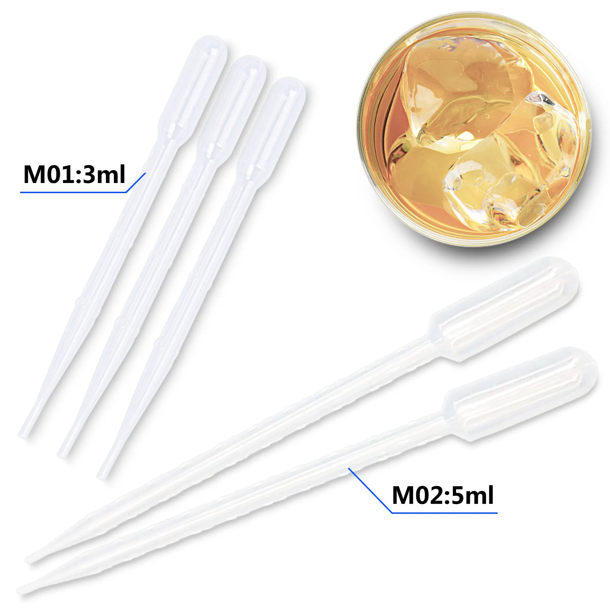 

Kinds Pasteur Pipette Disposable Dropper Plastic Transfer Graduated for DIY Essential Oils Lab Experiment Supplies Polyethylene