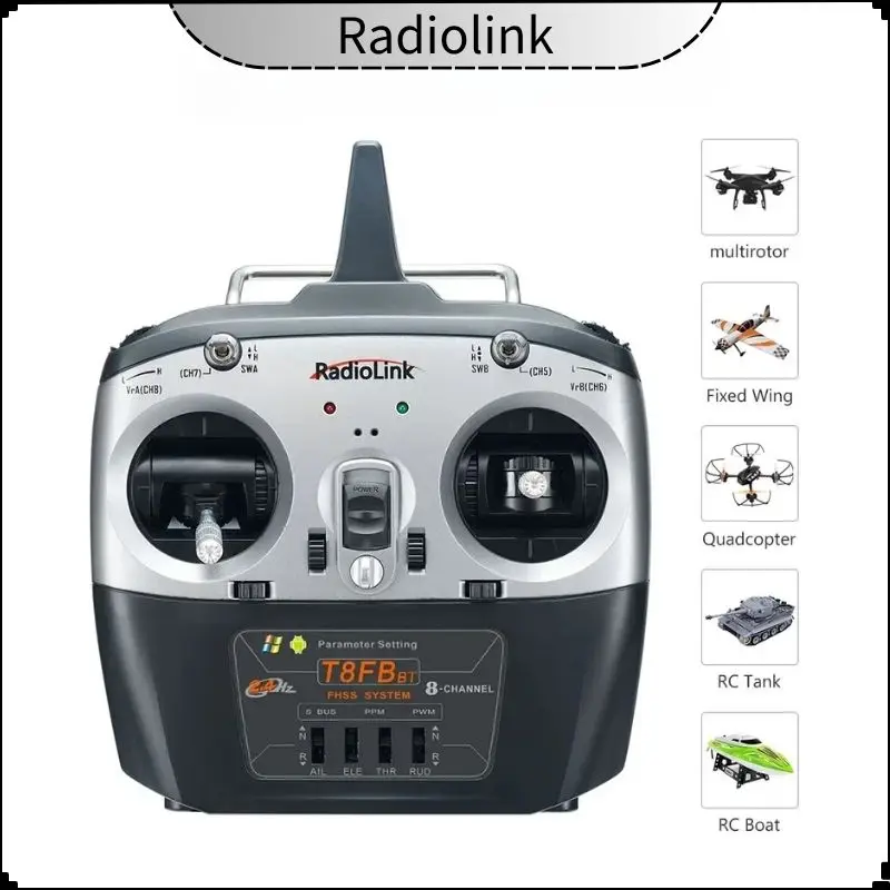

Radiolink новый T8FB BT 8-канальный радиоуправляемый передатчик и приемник R8EF 2,4G контроллер для дрона/фиксированного крыла, самолета