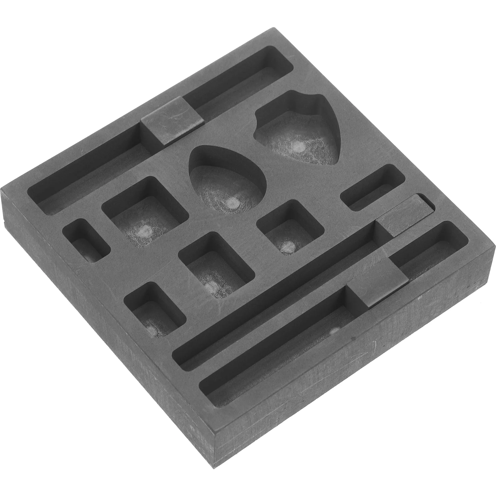 

s Graphite Mold 11 Hole Ingot Molds for Casting Metal Melting Small Kit Easy Demolding Gold Silver Copper Aluminum Brass
