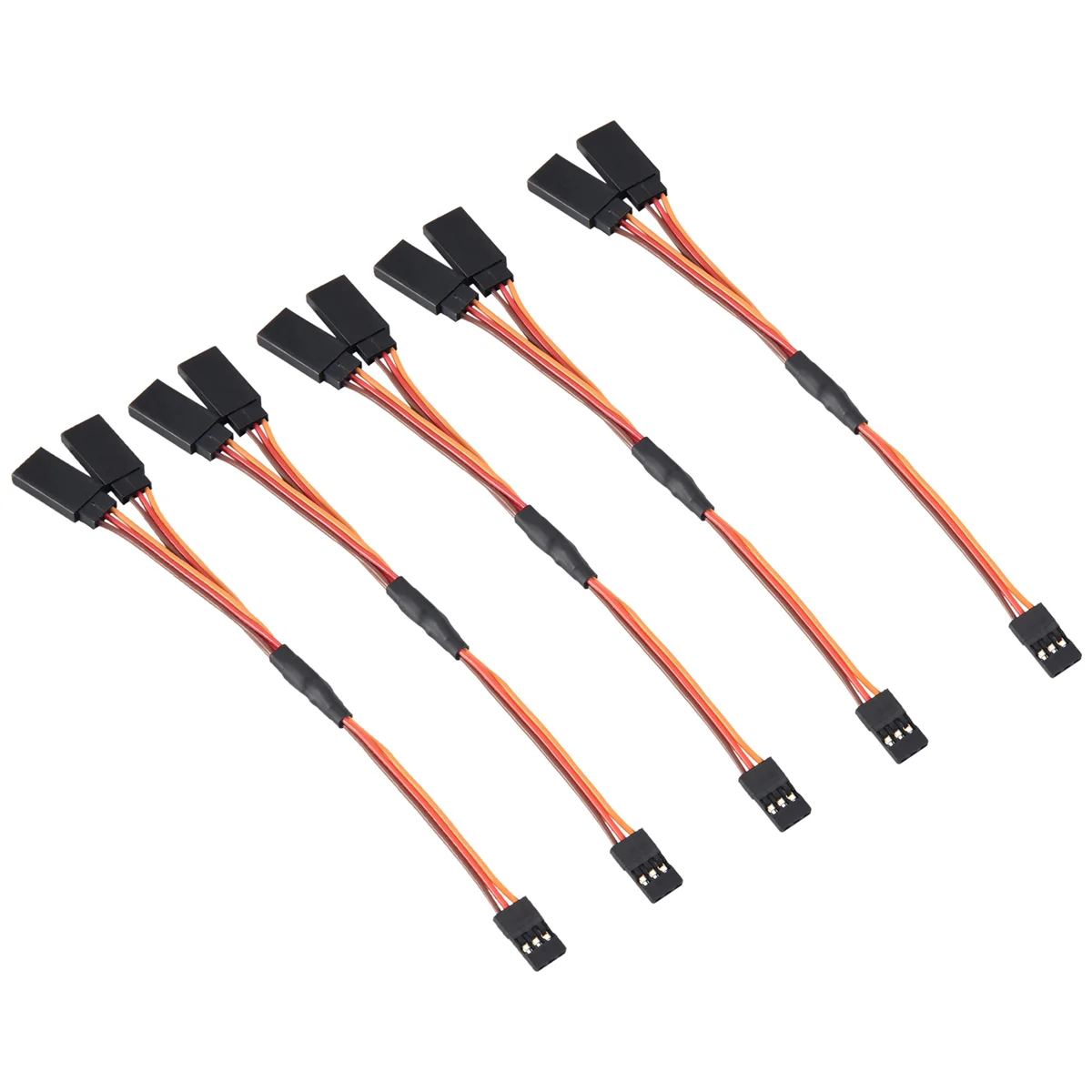 

5Pcs 150mm Y Type Extended Line Extension Lead Wire Cable For Futaba Jr Y Harness Servo Lead Extension