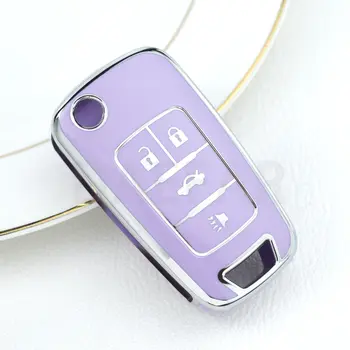 適用於雪佛蘭汽車鑰匙遙控器,適用於雪佛蘭Chevy Cruze Malibu Camaro Aveo Equinox Impala Sonic 2 3 4 5鍵TPU智慧鑰匙殼 10 最佳銷售 雪佛蘭鑰匙圈套 - №3