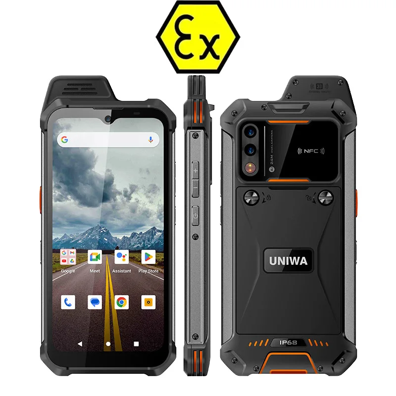 UNIWA W999 ATEX wodoodporne smartfony Walkie Talkie Helio G99 Octa Core 8GB + 128GB 6.3 Cal FHD 5000mAh Andriod telefon komórkowy NFC — zdjęcie produktu 11
