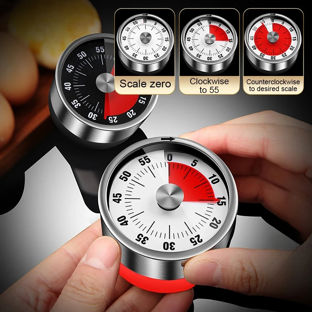 العد التنازلي تذكير المغناطيسي الميكانيكية الموقتات البصرية الفصول الدراسية الخبز على مدار الساعة للتدريس اجتماع المطبخ الطبخ الخبز العمل #1