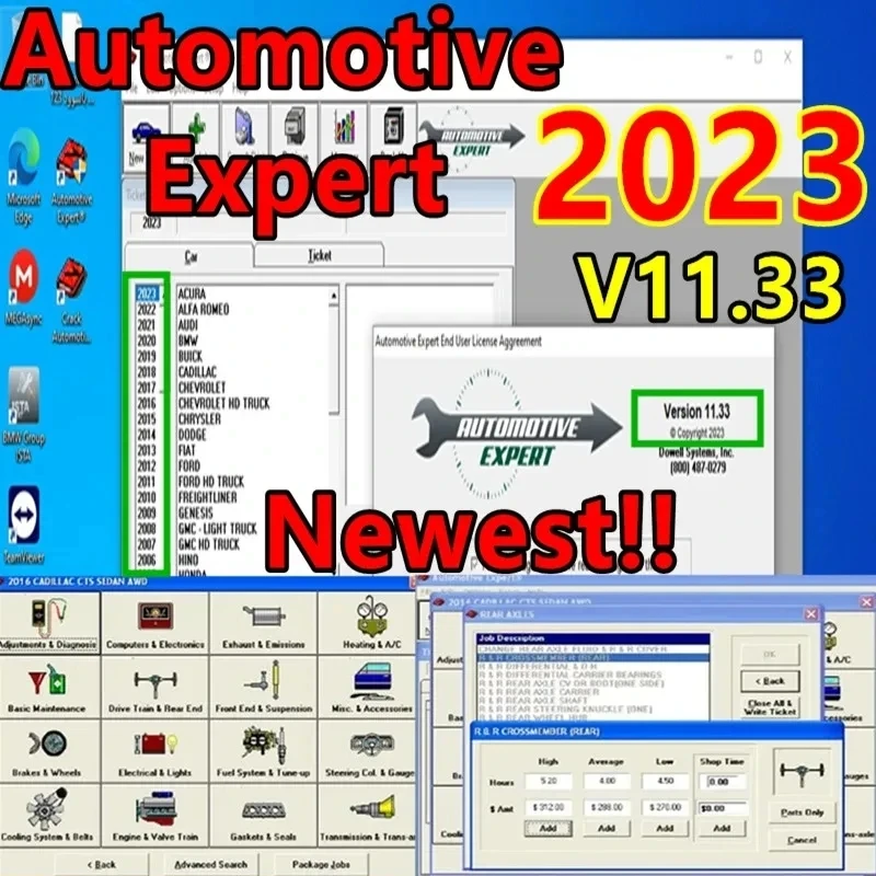 NEWEST Automotive Expert V11.33 V9.61 Best Shop Management Software TIME Unexpire Patch Works great Easy install Very Pleased!