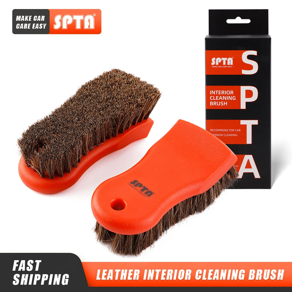 

(Bulk Sale) 1-15Pcs SPTA Cleaning Brush Horsehair Bristles Auto Upholstery Detailng Tools for Car Interior Leather