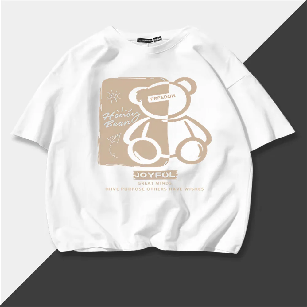 

Hot Sale Luxury Brand Summer Handsome Men's Pure Cotton Round Neck Short Sleeve T-shirt for Men Short Sleeve Loose Tops -