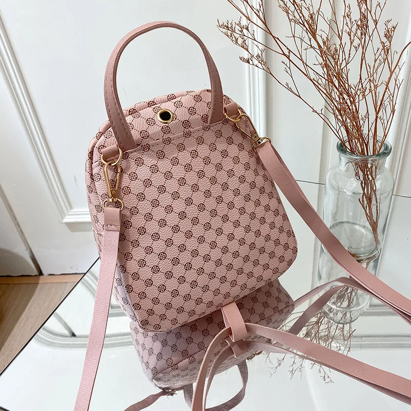 Fashion Casual Women Mini Backpack Luxury Pu Leather Small Bag School Girl Backpacks Korean Style Ladies Cute Travelling