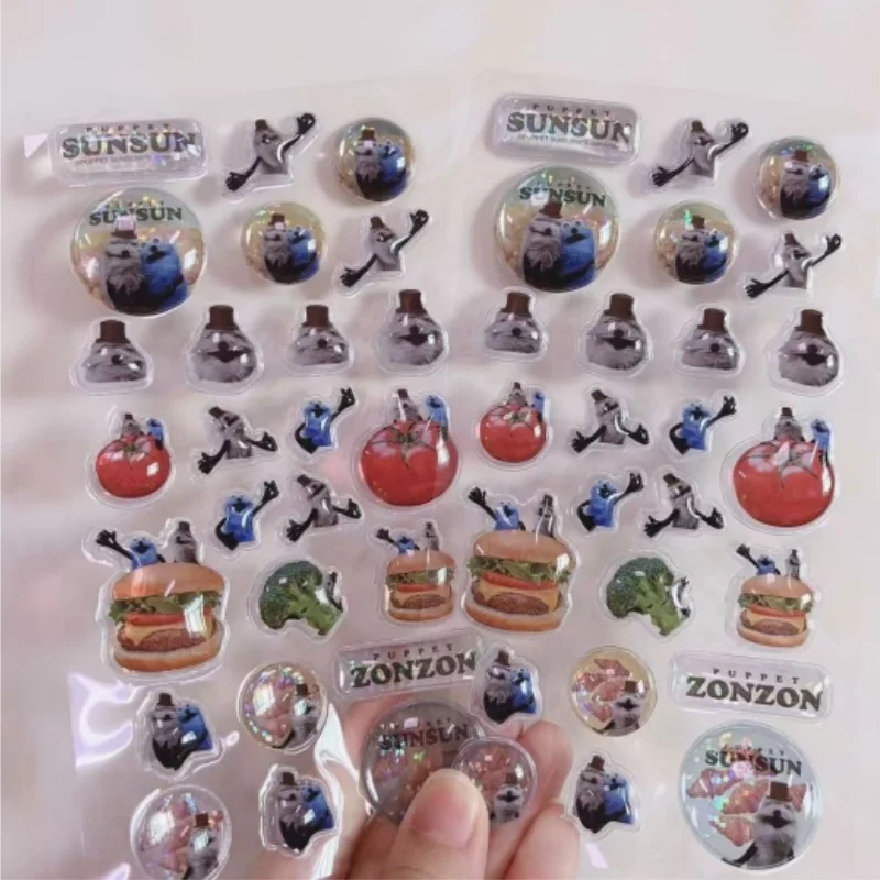 Stiker Relief 3D Disney Kamio Baru Stiker Kartun Stiker Pvc untuk Casing Ponsel Aksesori Diy Dekorasi Kreatif Laptop Skateboard