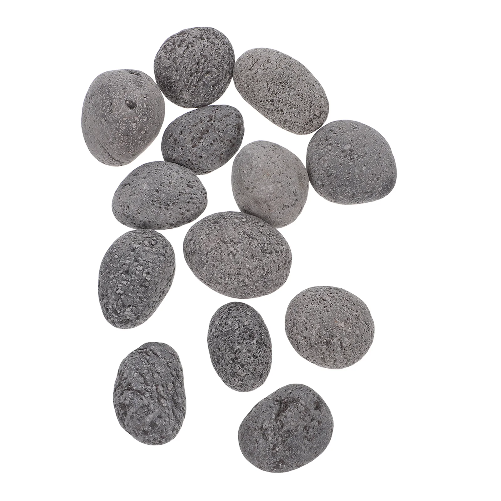 

1 Bag Volcanic Lava Stones Natural Fire Pit Rocks Reusable Decorative Fireplace Stones Landscaping Rocks for Outdoor Use