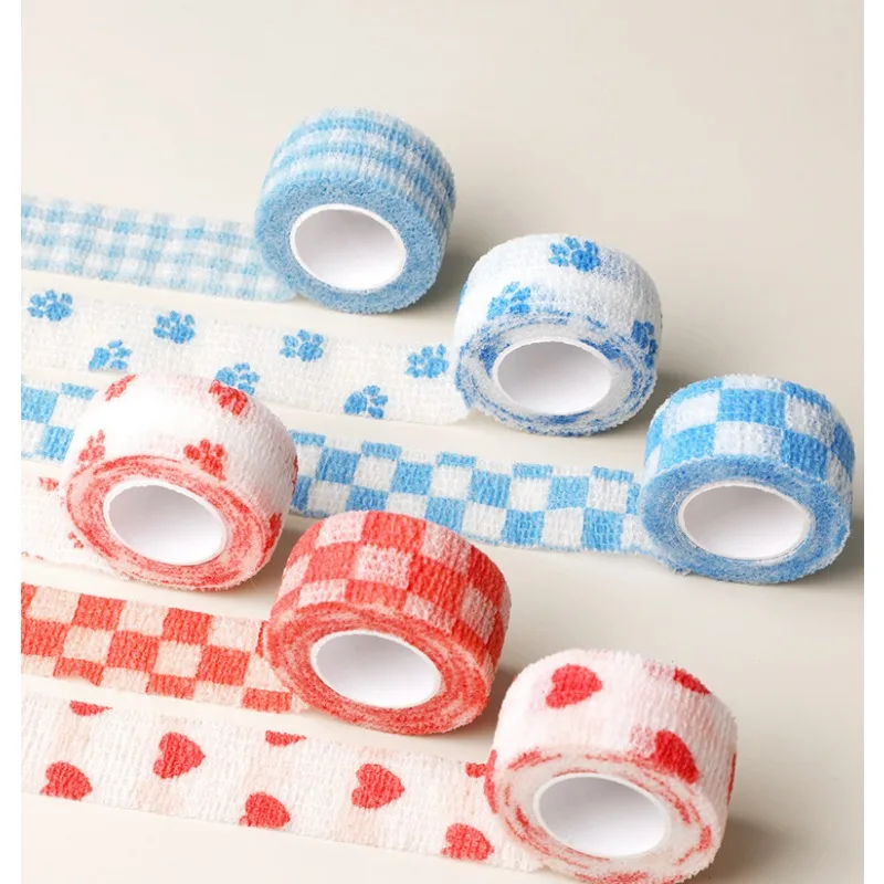 5 pz 2.5 cm Sport Dito Benda Elastica Studente Ventilazione Bambini Pet Play Autohesion Ball Kinesio Nastri Prevenire Distorsioni