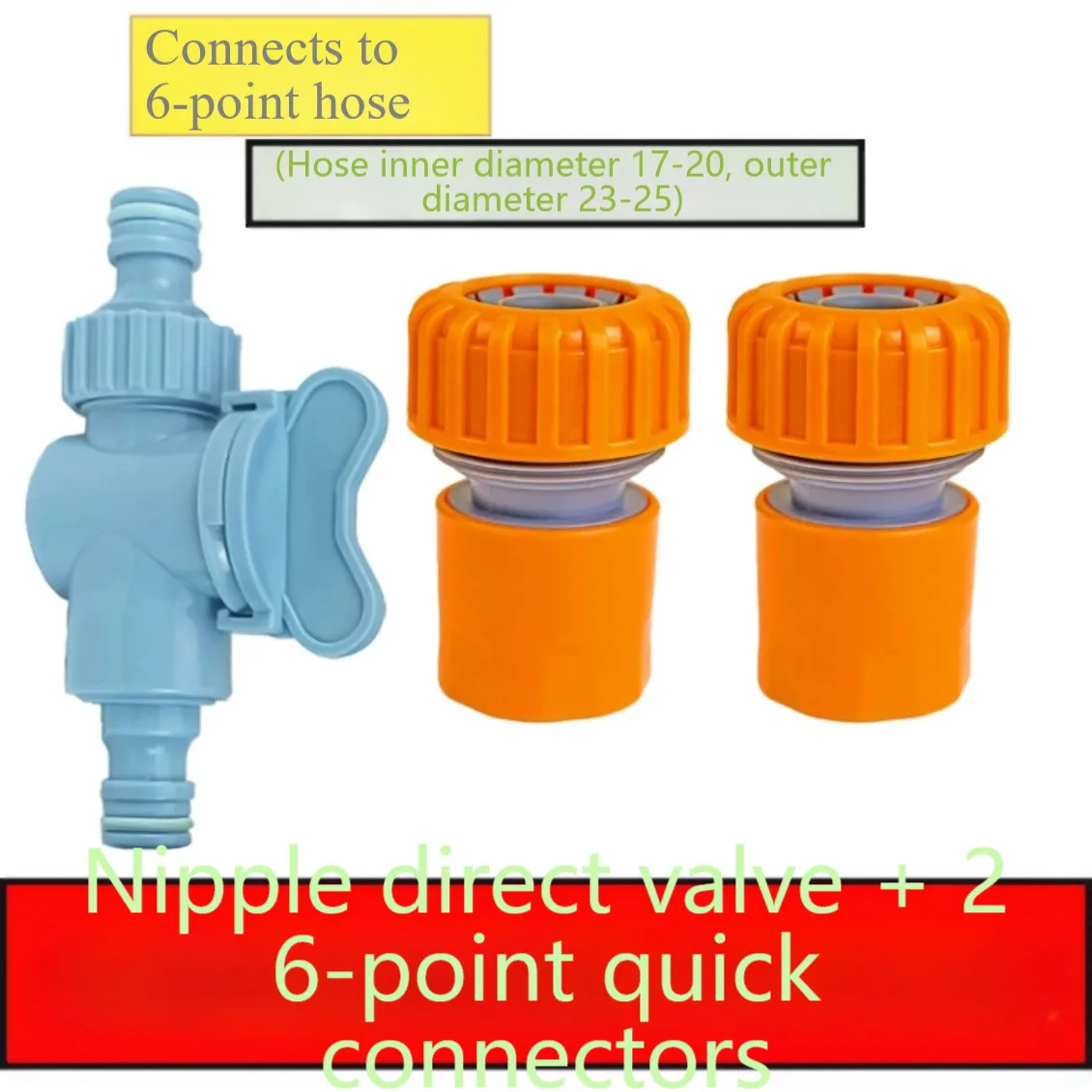 Individual Switch Small Pipe Connector for Reliable Water Flow Control High Flow ABS 11.5x3.6x6 cm Blue 3 pcs Kit