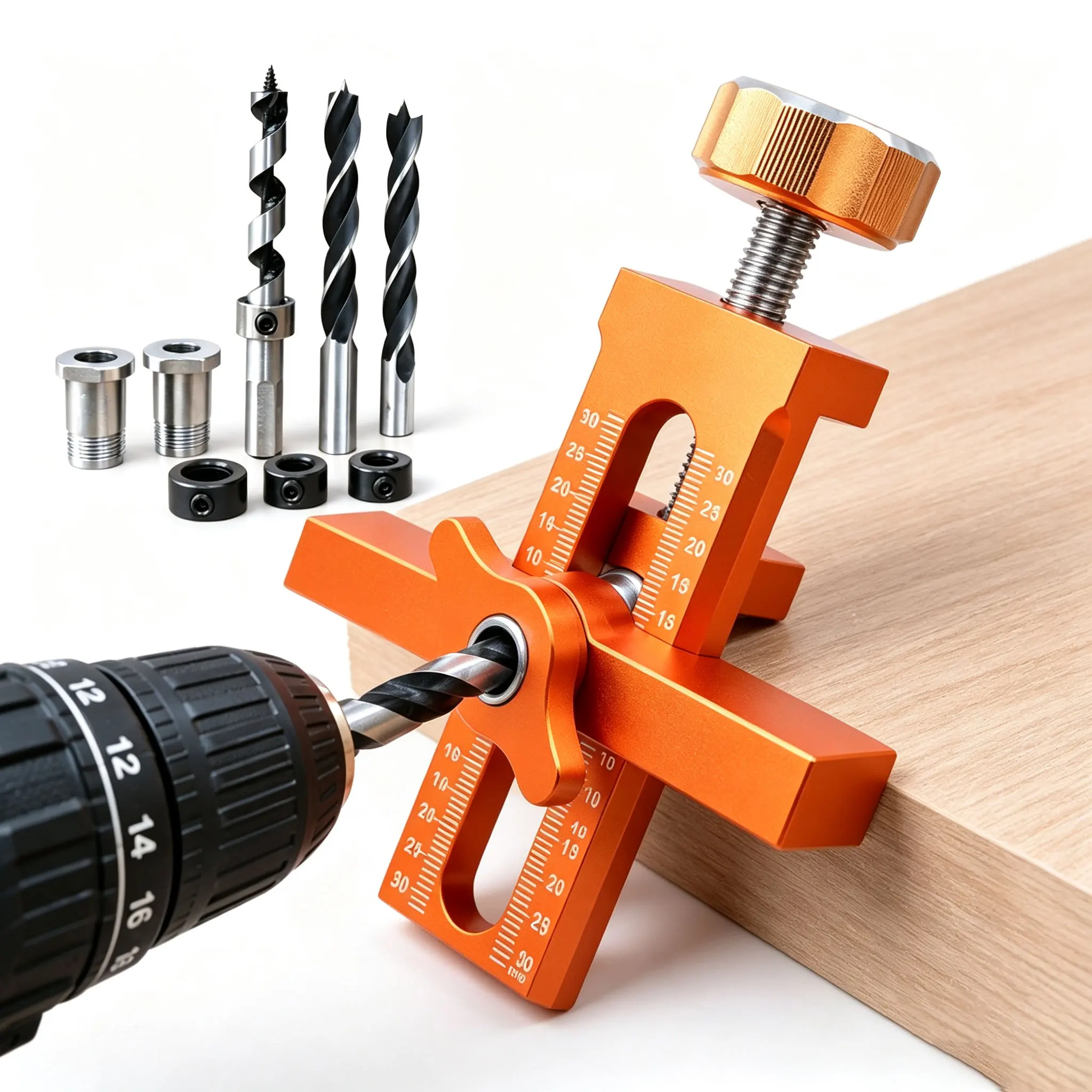2 in 1 Cabinet Door Installation Positioner 6/8/10mm Rebounder Punched Mounting Jig Wardrobe Cabinet Panel Install Tool