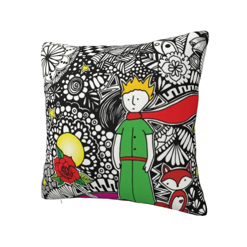 The Little Prince Fairy Tale Pillow Case Home Decor Cute France Fantasy Fiction Cushion Decoration Salon Square Pillowcase