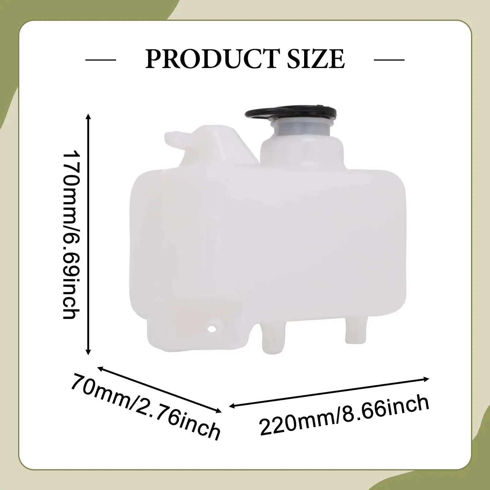 

Water Coolant Reservoir Tank Leakproof Replacement Overflow Expansion Bottle for YFZ350 1987-2006