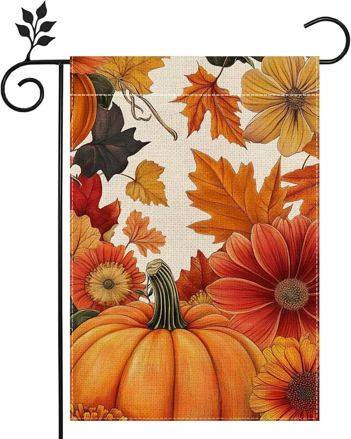 Fall Pumpkin Sunflower Garden Flag Double Sided 12x18 Outdoor Decor | Double sided printing, Weather resistant fabric, Fade- llp