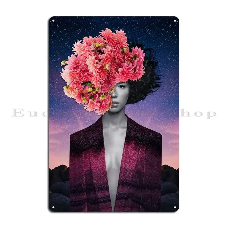 Flowers Fairy Metal Sign PaintingCustomized Cave Garage Wall Cave Tin Sign Poster