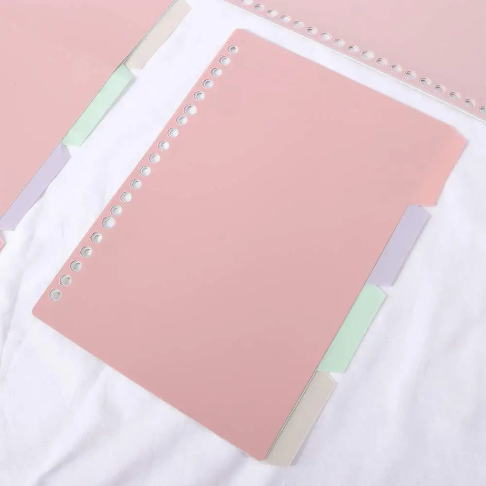 School Diary Scrapbook Bookmark B5 A5 A4 Binder Index Page Notebook Separator Page Binder Index Dividers Loose-leaf Inner Page