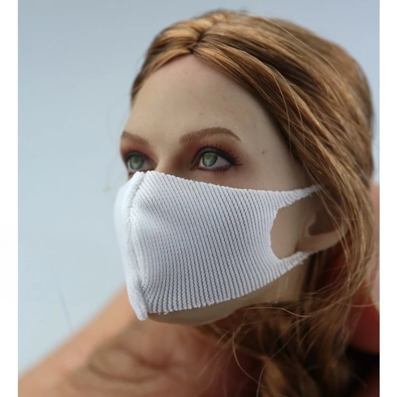 1/6 مقياس الجنود الإناث موضة قناع الوجه نموذج خمسة ألوان ل 12 "عمل أرقام الجسم رئيس النحت التبعي