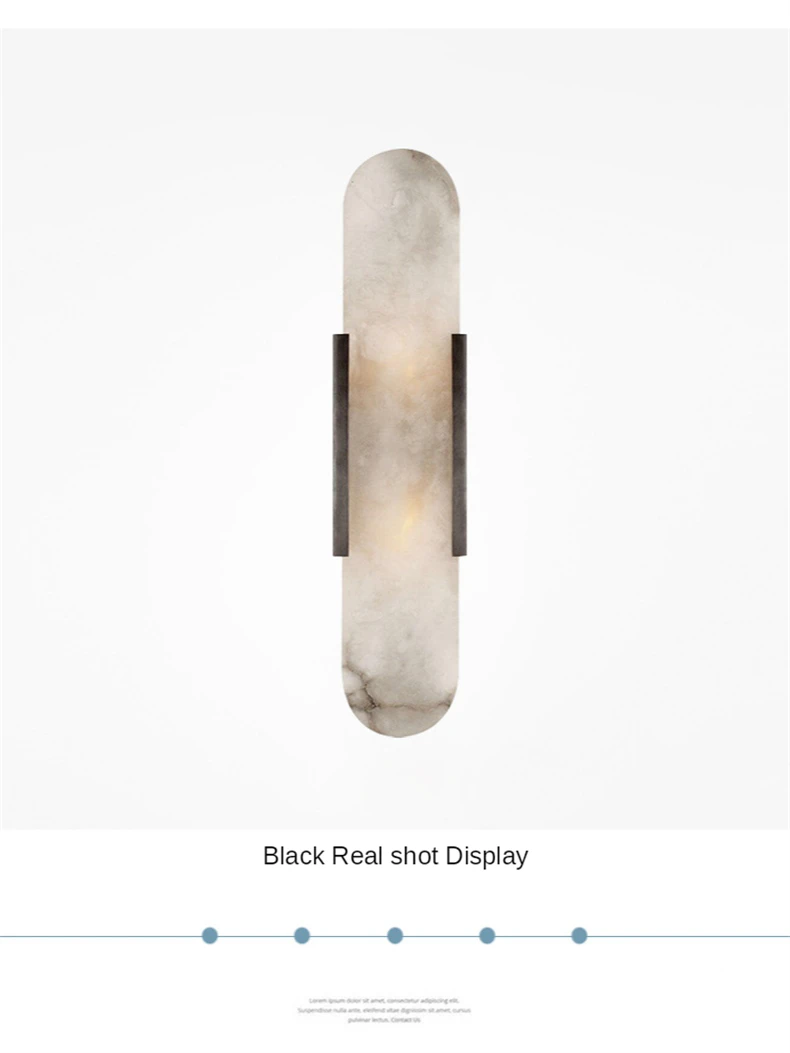Nordic Modern High-End Marble Bedroom Bedside Lamps Living Room Wall Lighting Elegant Room Decor Marble Interior Wall Led Lights