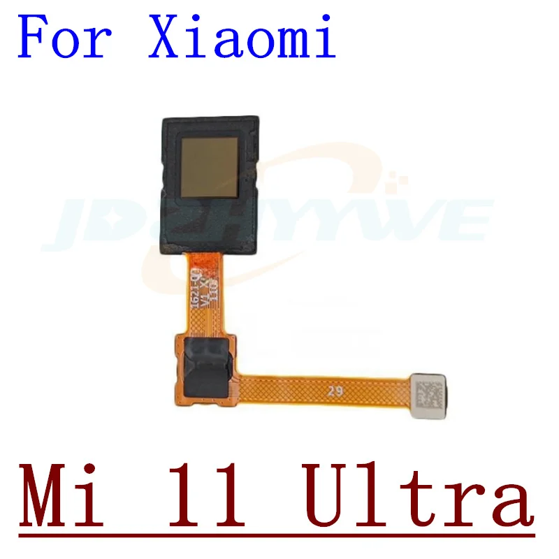 For Xiaomi Mi 11 Pro Ultra 11T Pro Home Button Back Touch ID Scanner Fingerprint Sensor Flex Cable Phone Parts