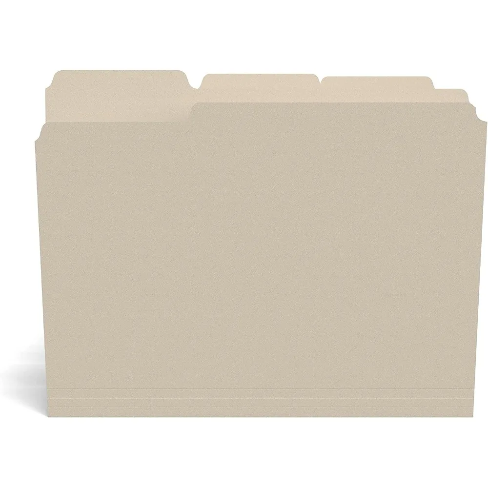 

Manila Letter-Size 3-Tab File Folders, 1000 Pack in Carton (ST56675CTVS)