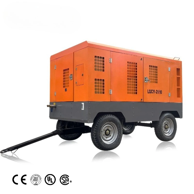 Customized 25bar 31m3/min Engine diesel Screw air Compressor for Mining/water Well Drilling Rig Towable air Compressor
