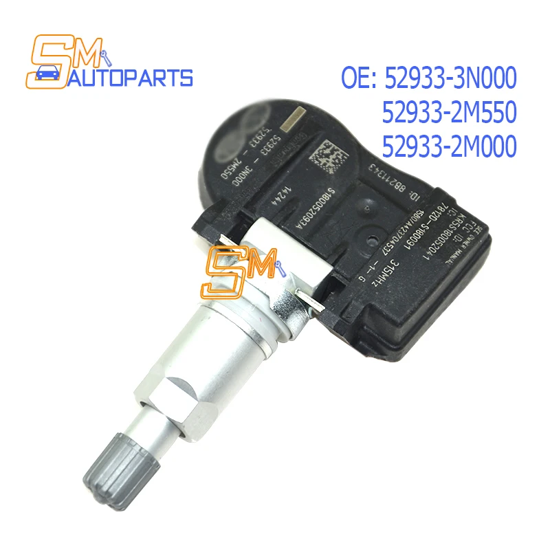 TPMS Tire Pressure Sensor 52933-3N000 for Hyundai Accent Genesis Coupe Santa Fe Sport Kia Forte Optima Sorento Soul 52933-2M000