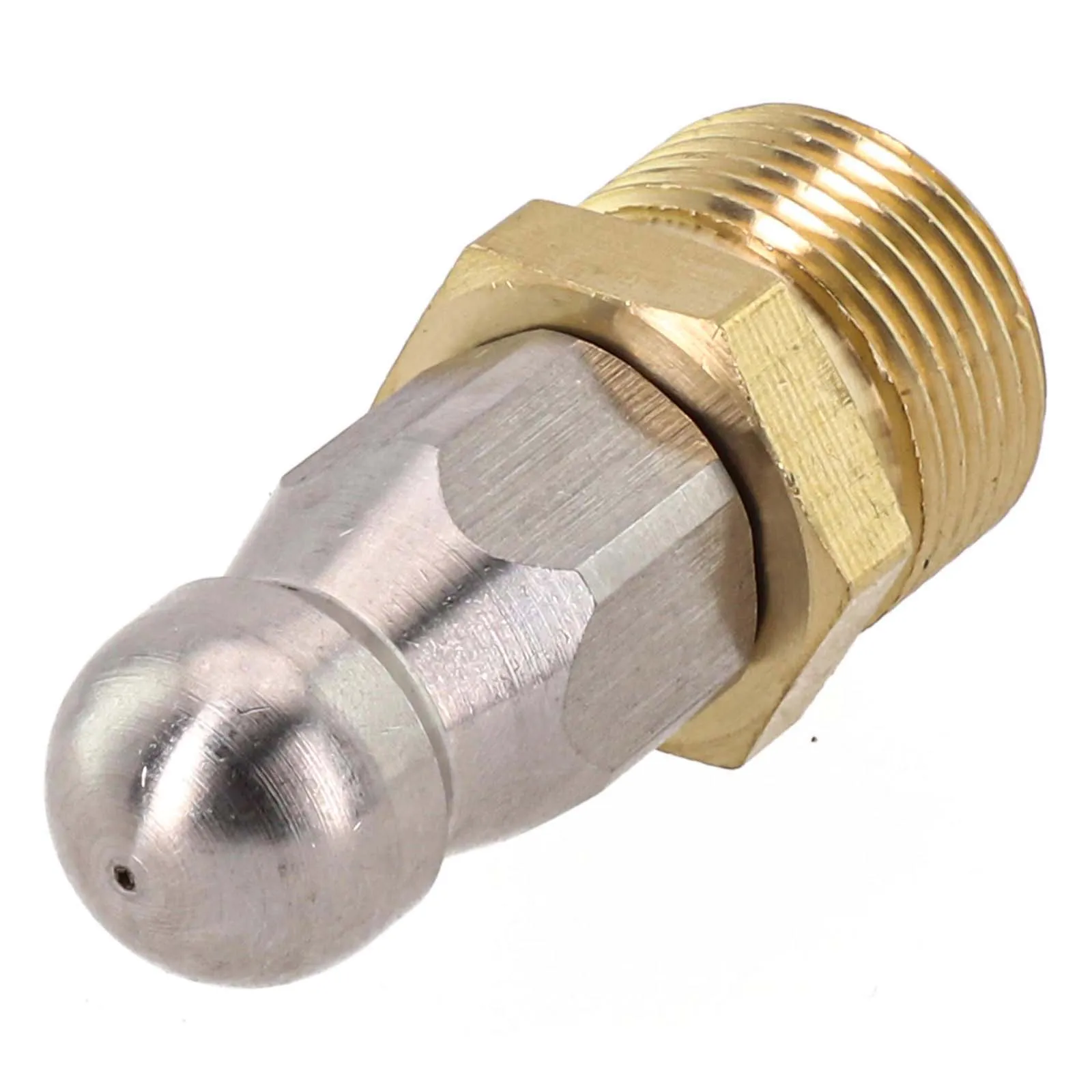 1 Pcs M22 F14 1 Front 3 Rear High Pressure Cleaner Drain Cleaning Pipe Dredger Nozzle Head Equipment Garden Pressure Washers